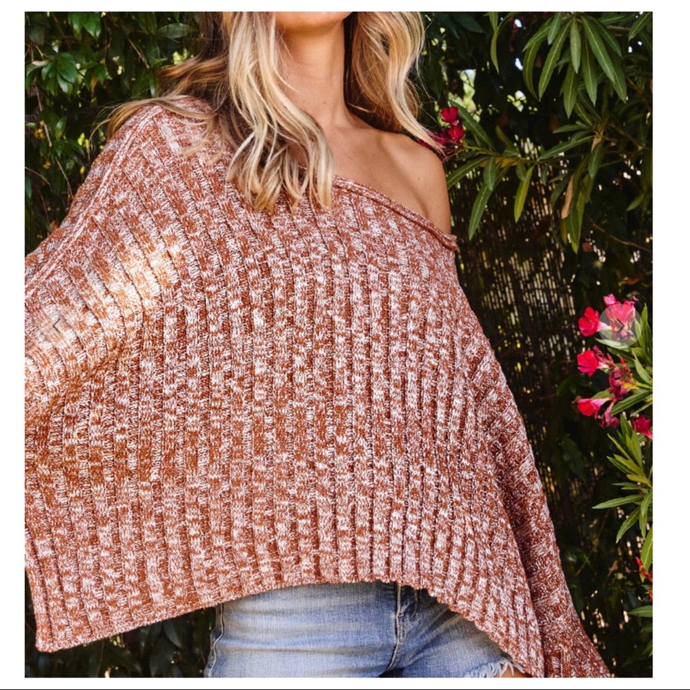 43 Bohemian chic Wide Sleeves Dolman Sweater - Picture 5 of 6